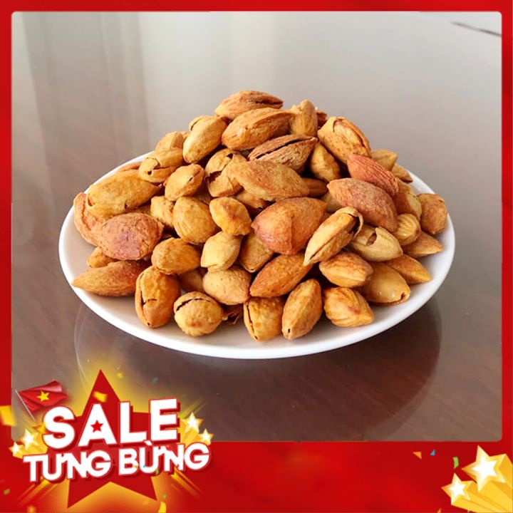 Hạnh nhân rang bơ muối  hộp 500g , món ăn vặt thơm ngon và bổ dưỡng