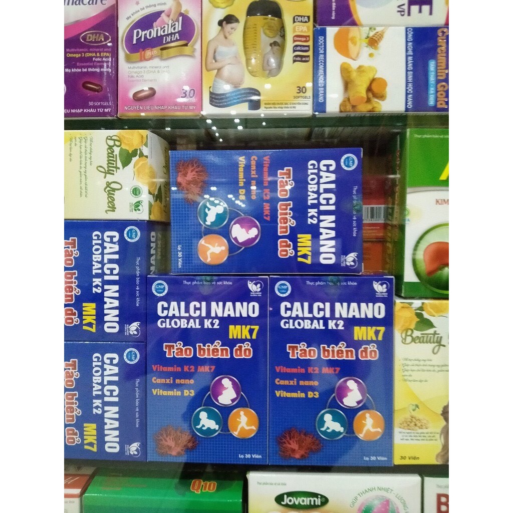 CALCI NANO K2 Tảo Biển Đỏ giảm nguy cơ còi xương ở trẻ em và loãng xương ở người lớn