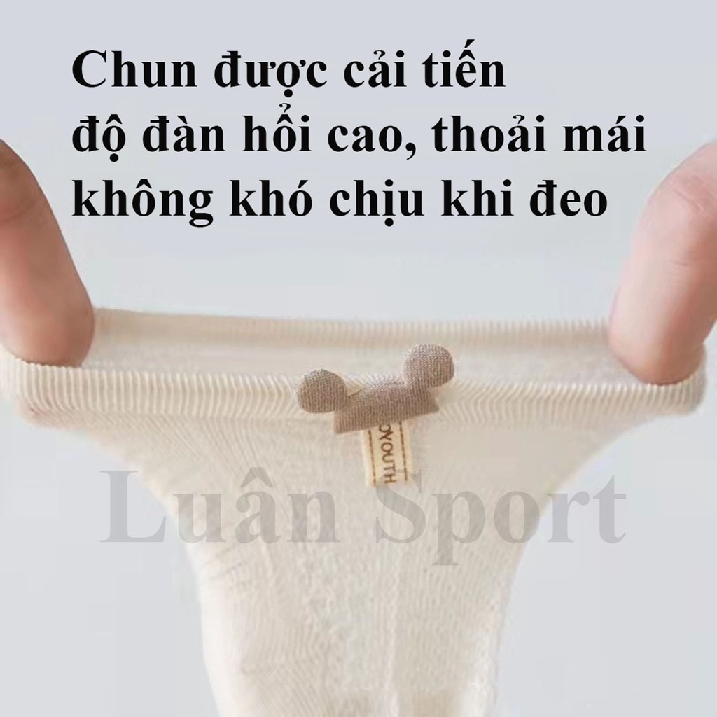 Tất đi mua hè cho trẻ sơ sinh đến 5 tuổi - Vớ điều hòa - Chất liệu 95% cotton thoáng khí, thấm hút mồ hôi