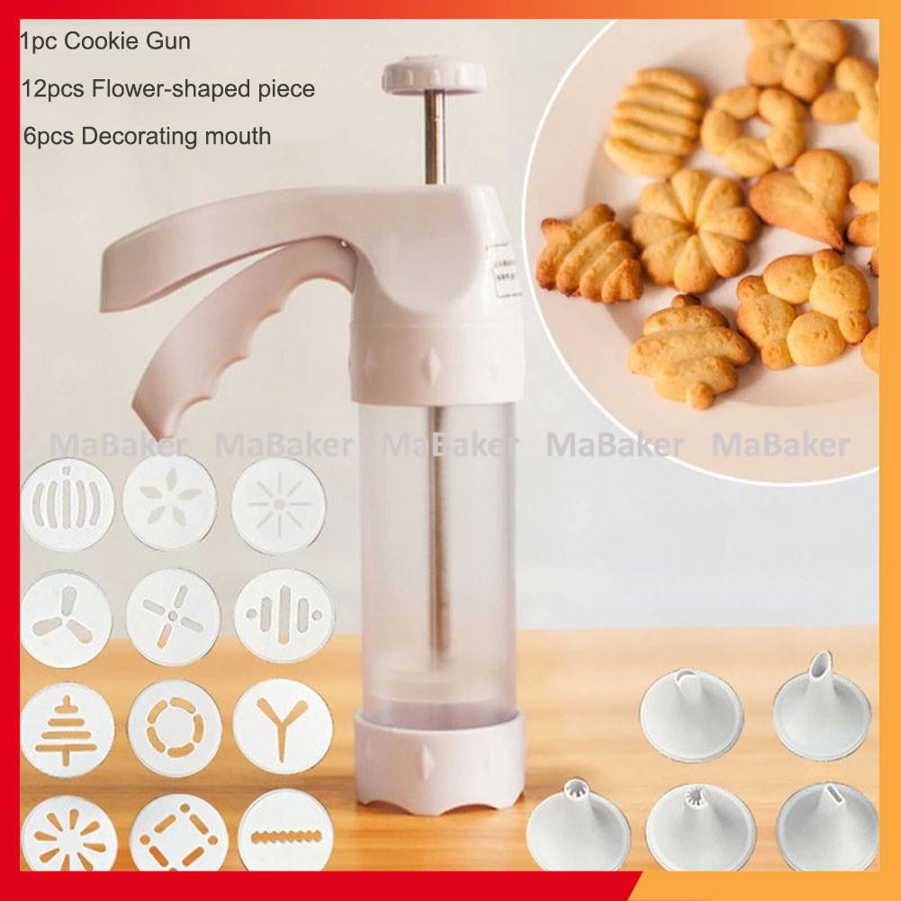 Bộ nhấn tạo hình bánh quy Cookie Press 18 chi tiết loại tốt, cao cấp, bền đẹp, tha hồ sáng tạo - MaBaker