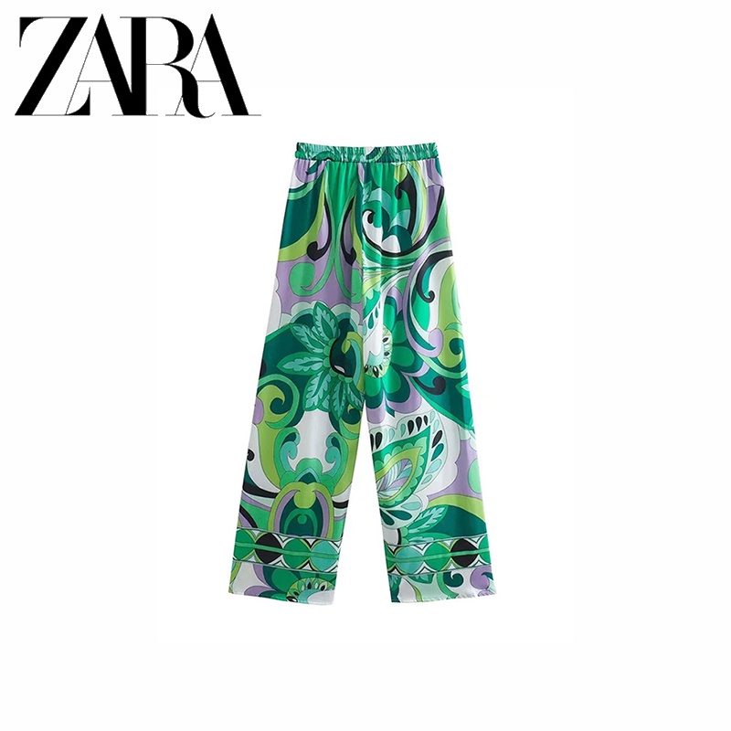 Zara Áo Sơ Mi Tay Dài In Họa Tiết Thời Trang Mùa Hè