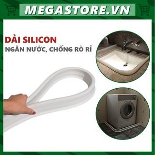 Dải Silicon Chặn Nước Tiện Lợi Dùng Cho Nhà Tắm, Nhà Vệ Sinh, Chỗ Rửa Tay, Máy Giặt Megastore (Đơn vị: 50cm)