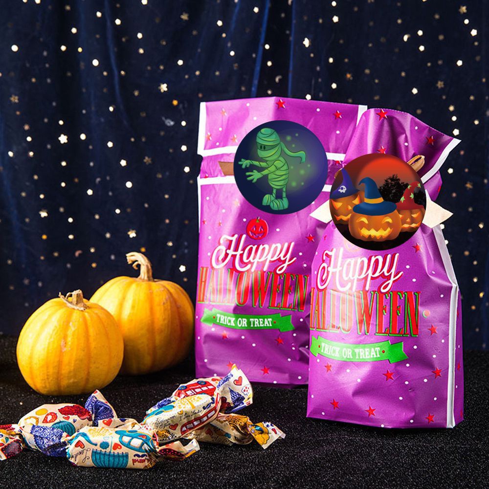 Cuộn 500 Miếng Dán Hoạt Hình Phong Cách Halloween