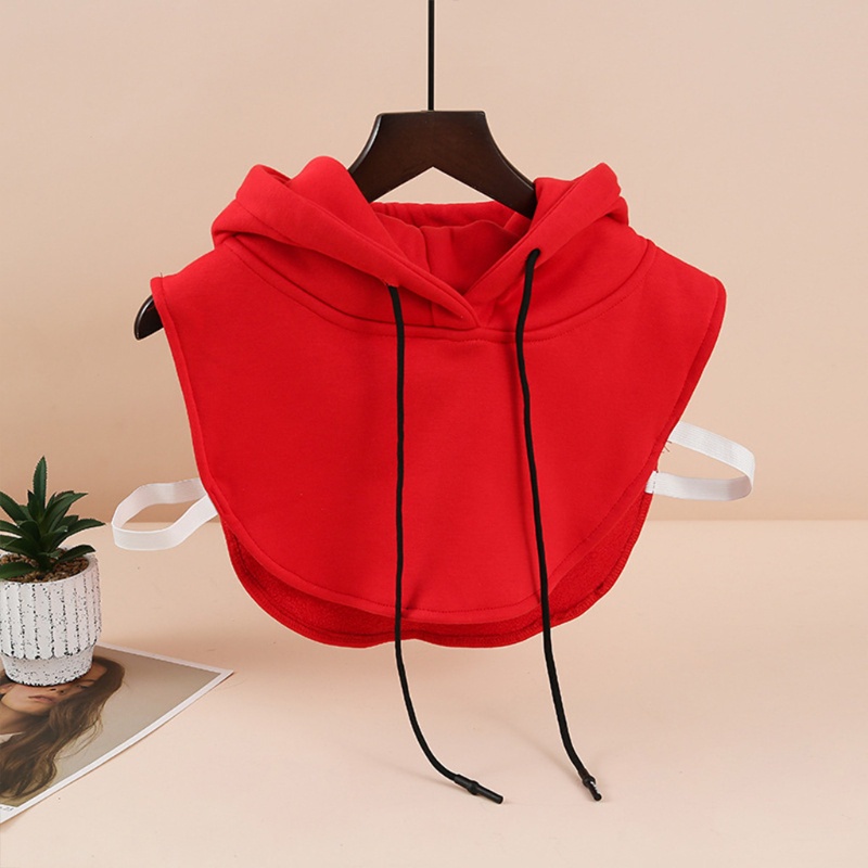 Áo Hoodie Croptop Giả Cổ Tròn Màu Sắc Trơn Phong Cách Harajuku Ấm Áp Thời Trang Cho Nam Và Nữ