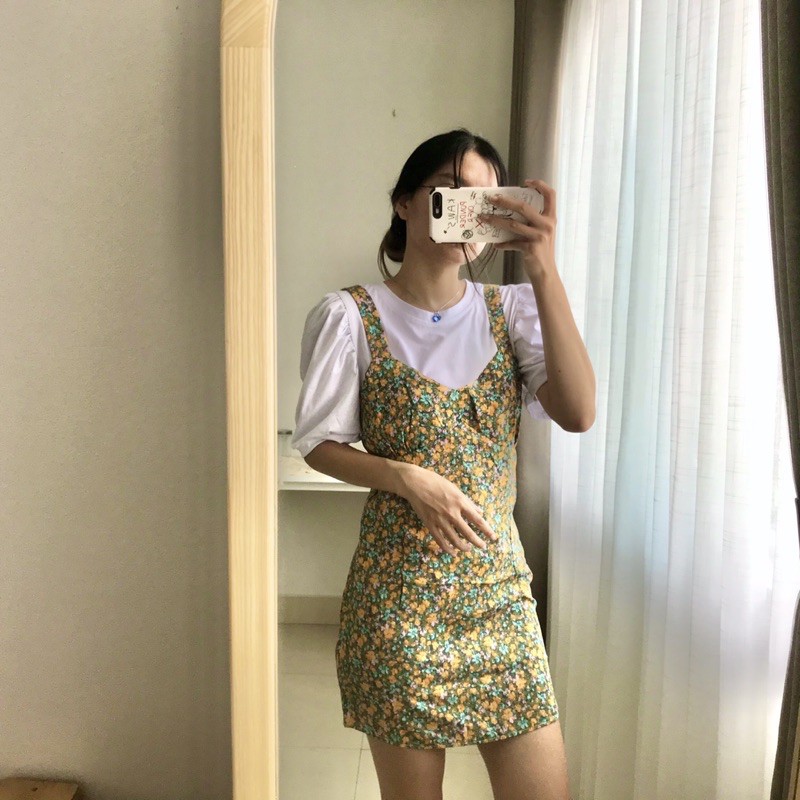 váy hoa nhí Váy yếm hoa nhí