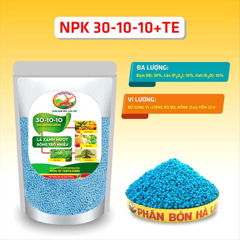 NPK 30-10-10 BỔ SUNG VI LƯỢNG - GIÚP PHÁT TIỂN CÂY TRỒNG TỐI ƯU