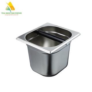 Hộp đựng bã cà phê Espresso inox - Hộp đập bã cà phê