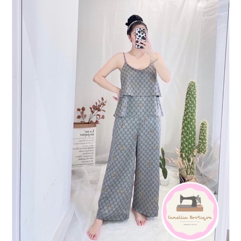 [Hàng Thiết Kế Cao Cấp] Sét Ngủ Lụa 2 Dây Quảng Châu