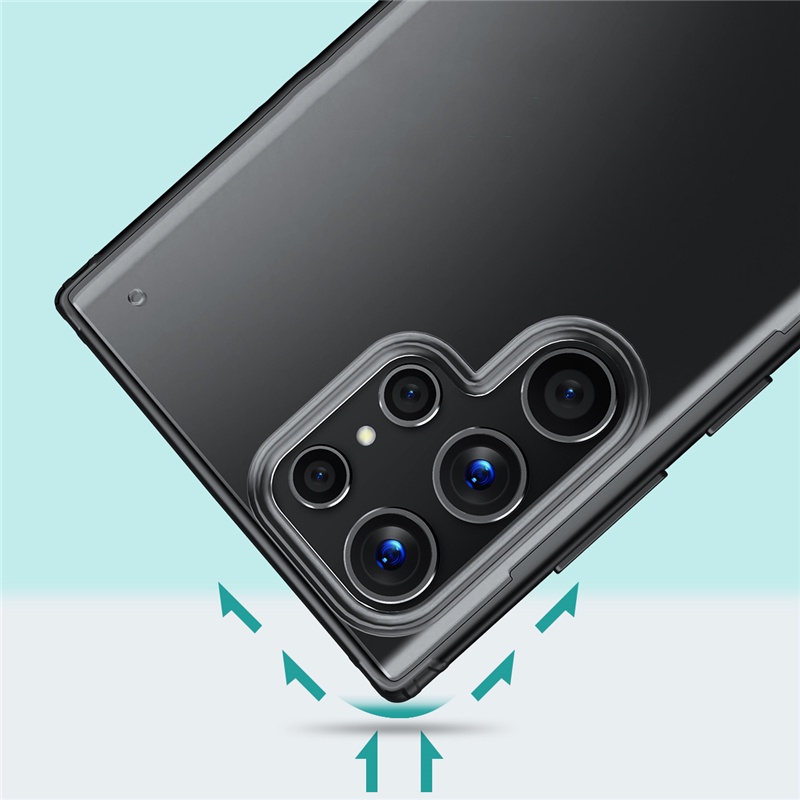 Ốp Điện Thoại Nhựa Cứng Trong Suốt Có Túi Khí Chống Rơi Cho Samsung Galaxy S22 Ultra S22 Plus 5G
