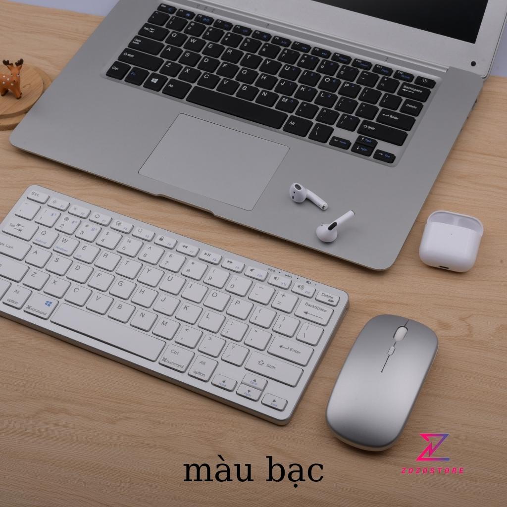 Bàn phím không dây hai chế độ Bluetooth và 2.4G dùng cho các loại máy tính điện thoại và máy tính bảng,pin trâu