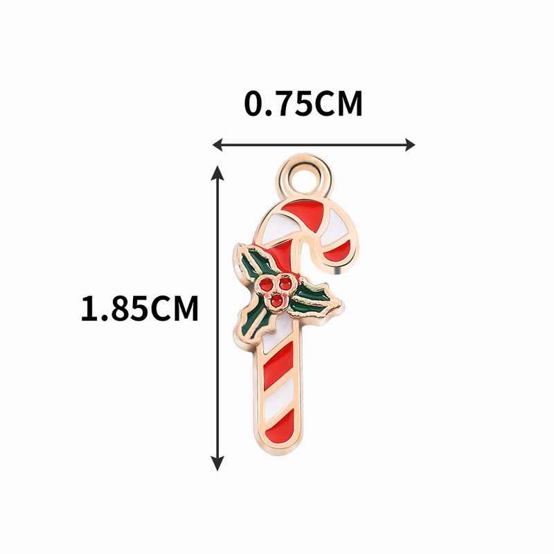 Bộ 10 mặt Vòng cổ hình kẹo phong cách giáng sinh DIY