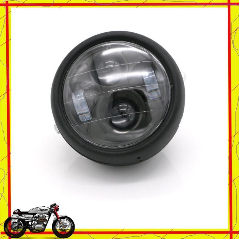 GÁO ĐÈN TRÒN - Đèn pha Led 4 cầu bi, Chuyên dùng độ xe cafe racer , classic, win độ, honda  67, gn125  TRACKER SHOP