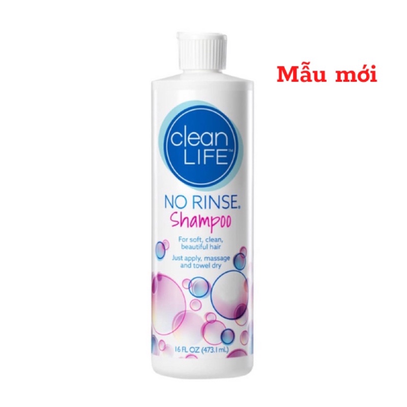 DẦU GỘI KHÔ &amp; SỮA TẮM KHÔ KHÔNG DÙNG NƯỚC - NO RINSE SHAMPOO &amp; BODY WASH 236,6ML - CHO PHỤ NỮ MỚI SINH, NGƯỜI HẬU PHẪU