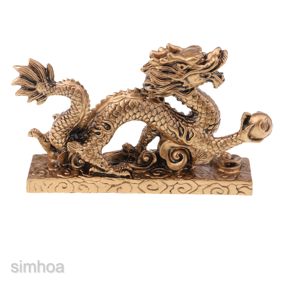 1 bức tượng hình rồng may mắn phong thủy Trung Hoa