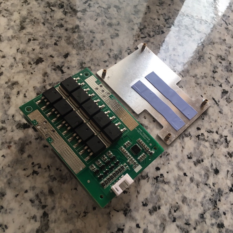 Mạch BMS 50A 10 fet, 100A 20 mosfet 14.6v 4S sạc xả chung cổng với IC bảo vệ chuyên dụng chế pin lithium