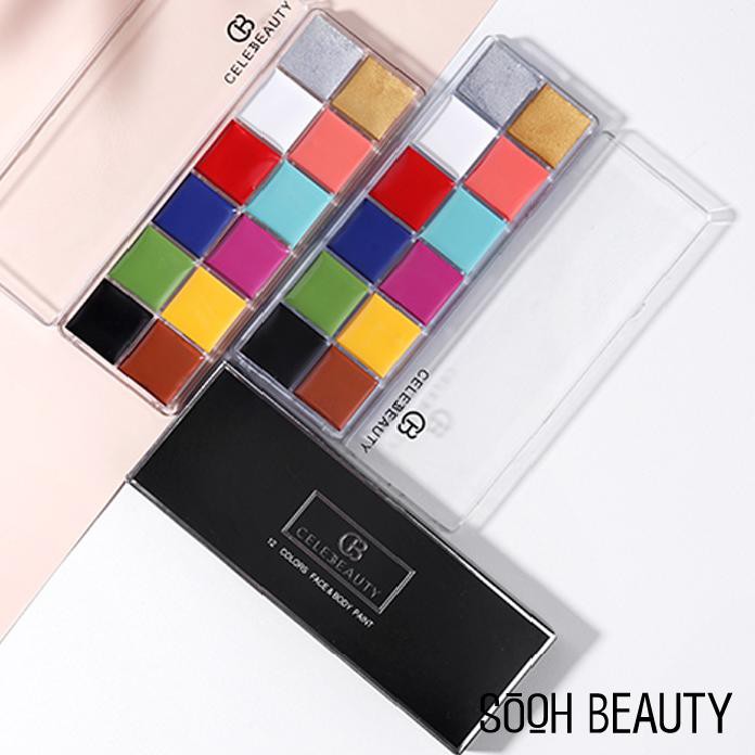 (hàng Mới Về) Bảng Màu Vẽ Cơ Thể 12 Màu Sắc Trang Điểm Dự Tiệc | BigBuy360 - bigbuy360.vn