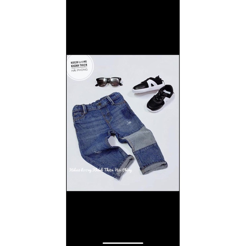 Quần jean bò đáp gối hm h&m auth size 9-12M