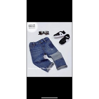 Quần jean bò đáp gối hm h&m auth size 9-12M