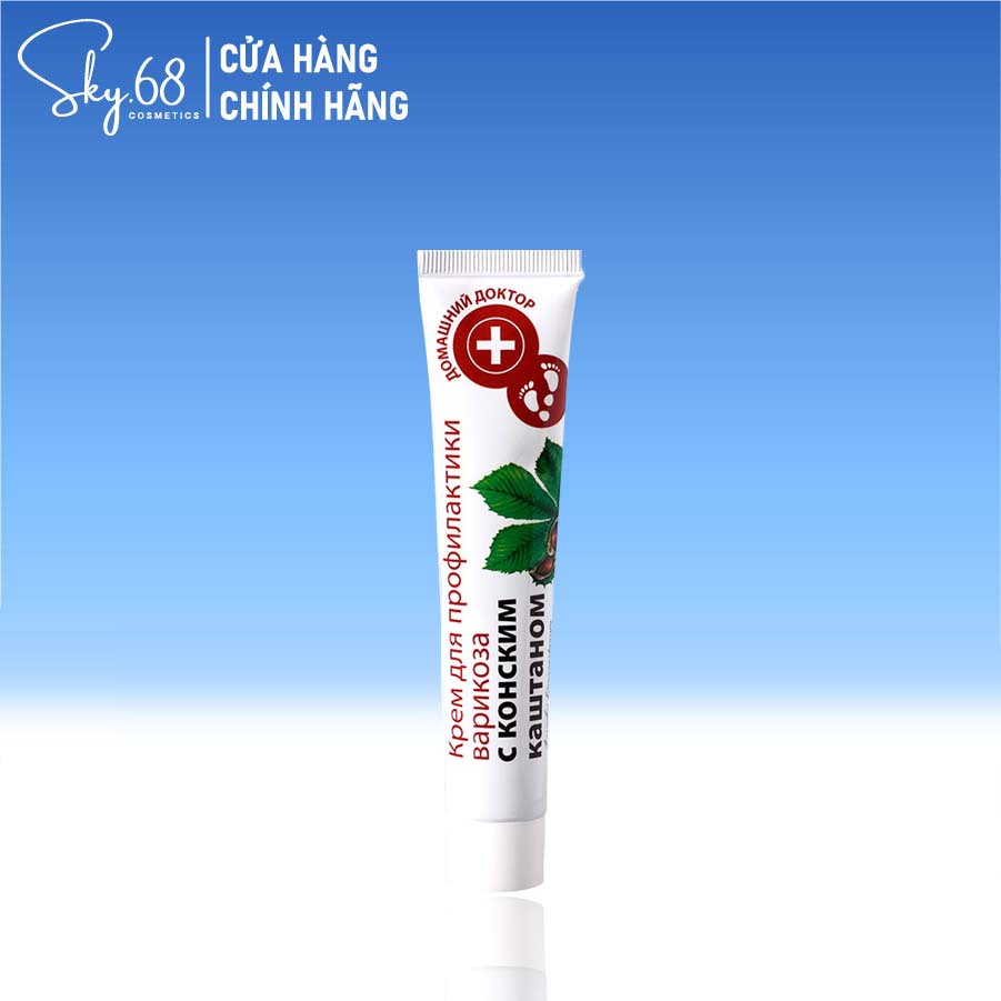 Kem dưỡng da chân giúp tăng độ đàn hồi của các mao mạch và tĩnh mạch Domashnij Doctor chiết xuất từ hạt dẻ ngựa 42ml
