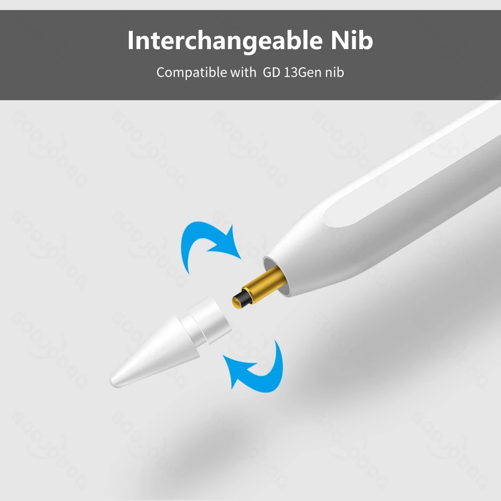 GOOJODOQ Bút chì thế hệ thứ 13 1/2 chiếc Thay thế Nib Tib