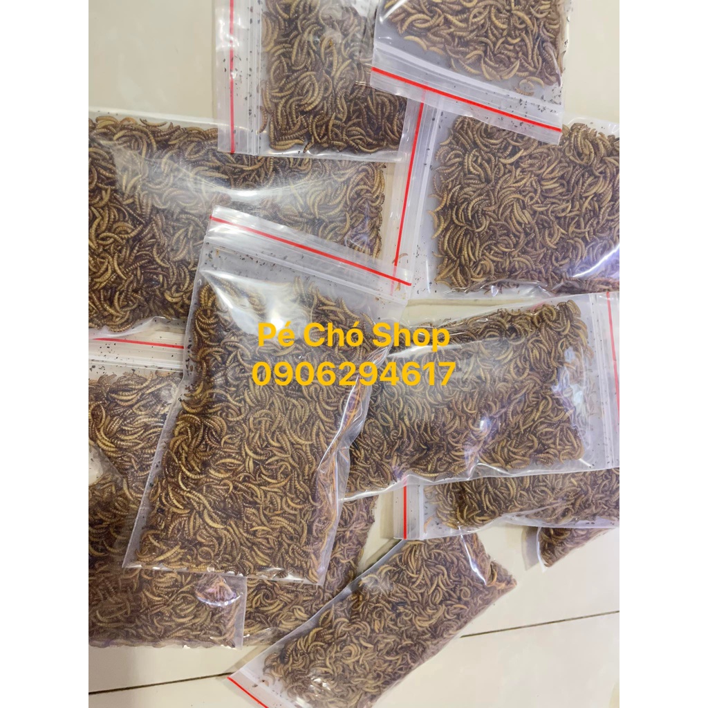 Sâu khô rang chín thức ăn dặm cho hamster ,nhím,sóc,..