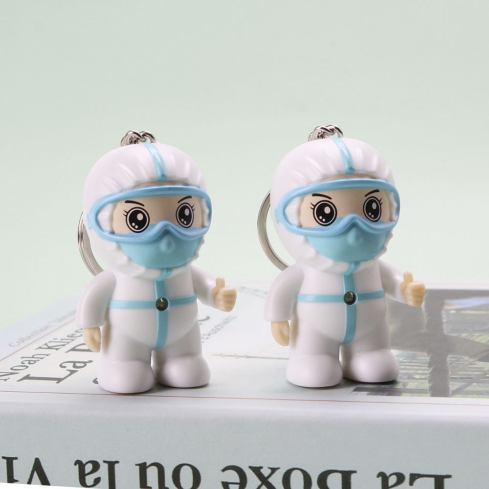 Móc Khóa Hình Y Tá Có Đèn Led Phát Sáng Dễ Thương