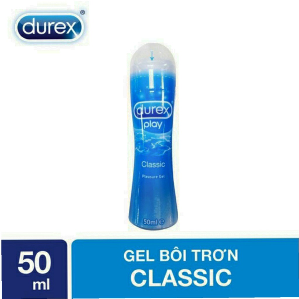 [Combo 2 tuýp] Gel bôi trơn Durex Play Classic 50ml - Cho cảm xúc thăng hoa + Tặng 1 hộp bao cao su Durex 3 bao