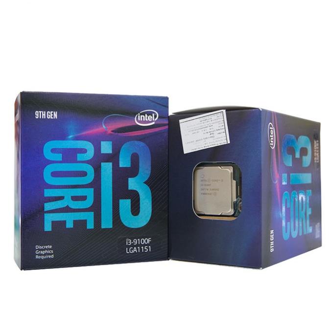 CPU Intel Core i3-9100F  -Fullbox nhập khẩu