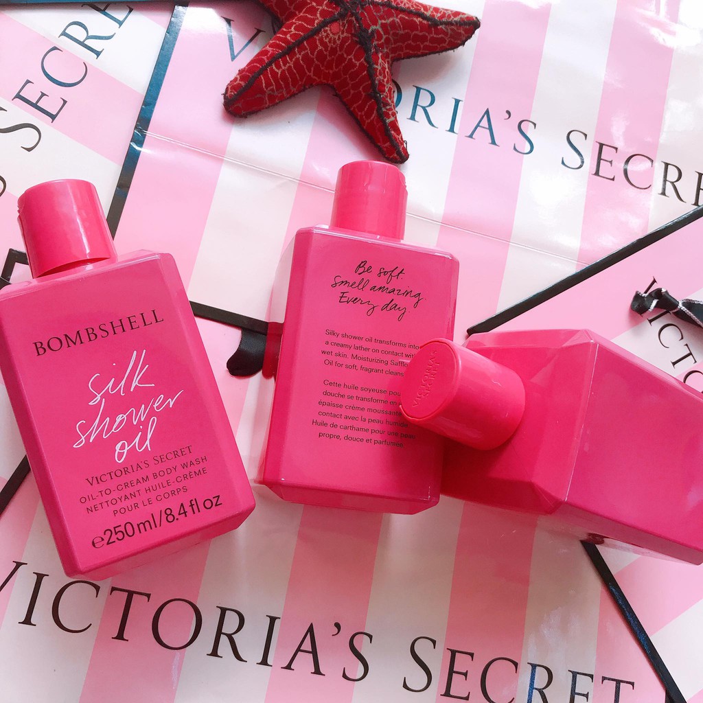 Dầu Tắm Dưỡng Da Victoria’s Secret Silk Shower Oil - Bombshell