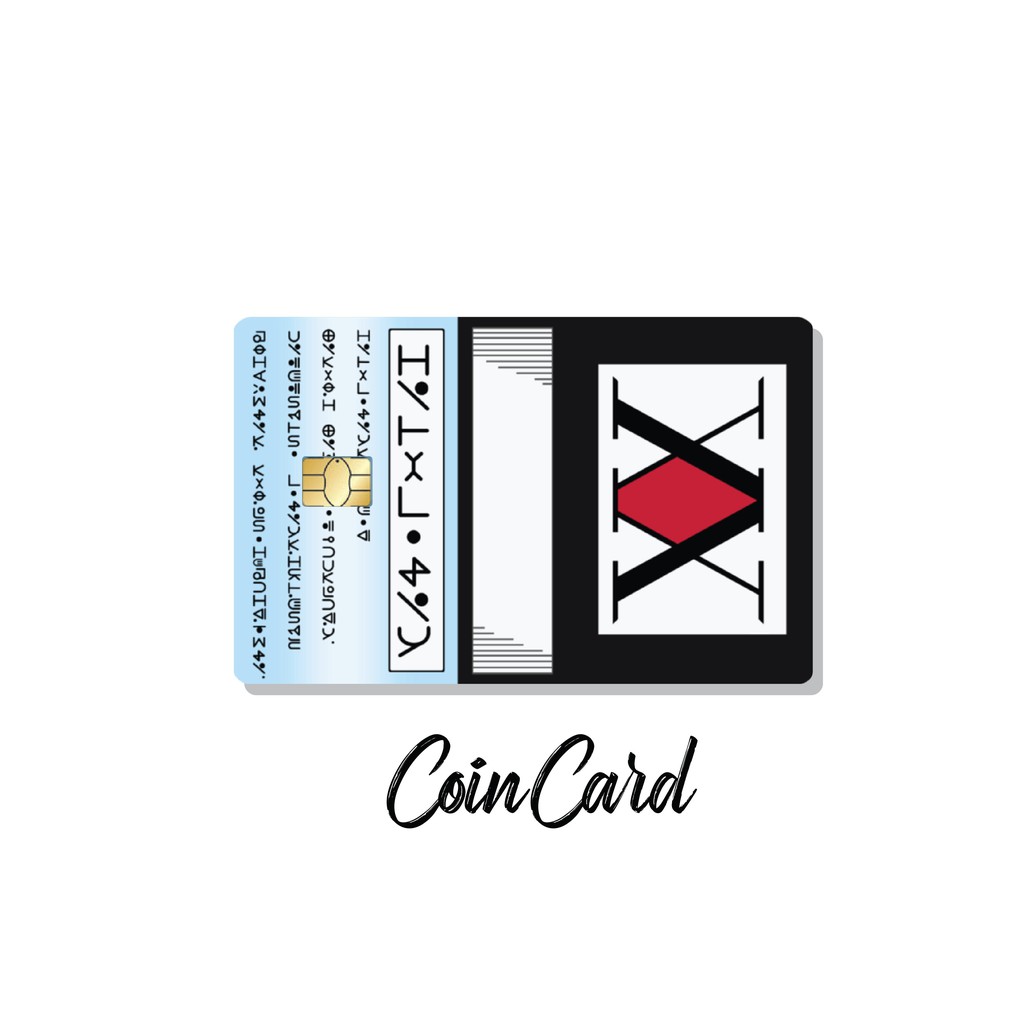 HUNTER X HUNTER (Sticker / Miếng dán Thẻ ATM ,Thẻ Ghi nợ, Tín dụng)  | Dán thẻ ATM CoinCard