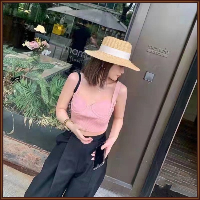 Áo Croptop Hai Dây Bản Rộng Nhiều Màu Sắc Thời Trang Gợi Cảm Cho Nữ