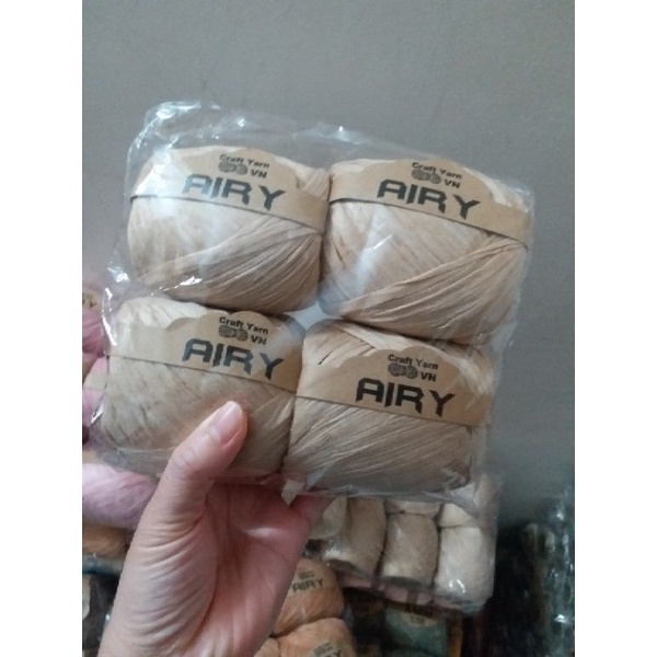 Sợi Airy giấy móc mũ nón, túi xách