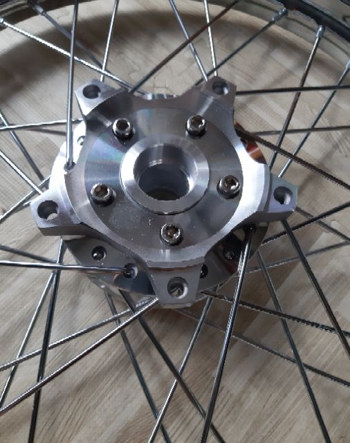 Bánh căm xe Exciter 150 niềng sắt UNION gồm  đã rút căm sẵn