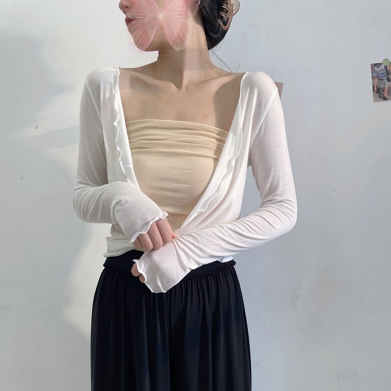 Áo Khoác cardigan Tay Dài Chống Nắng Thời Trang Cho Nữ