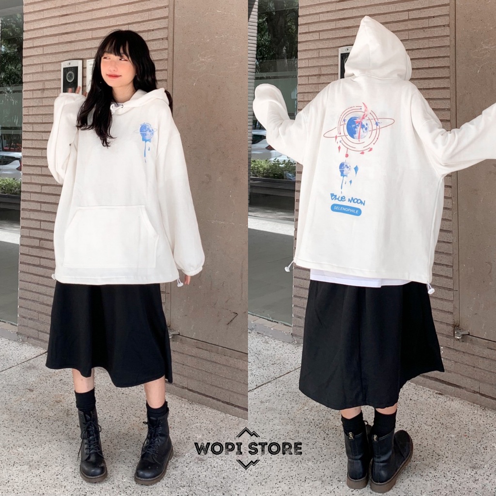 Áo Hoodie MORA Form Rộng Nỉ Bông Dày Dặn Ulzzang Unisex | BigBuy360 - bigbuy360.vn