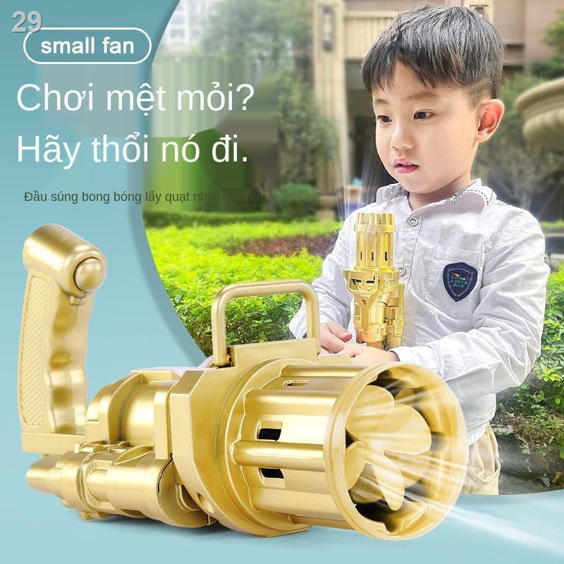 net nổ người nổi tiếng mô hình giống máy bắn bong bóng Gatling 8 lỗ thổi mùa hè tạo tự động đồ chơi trẻ em