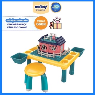 Bộ đồ chơi lego kèm bàn học có ghế-quà tặng từ tã moony