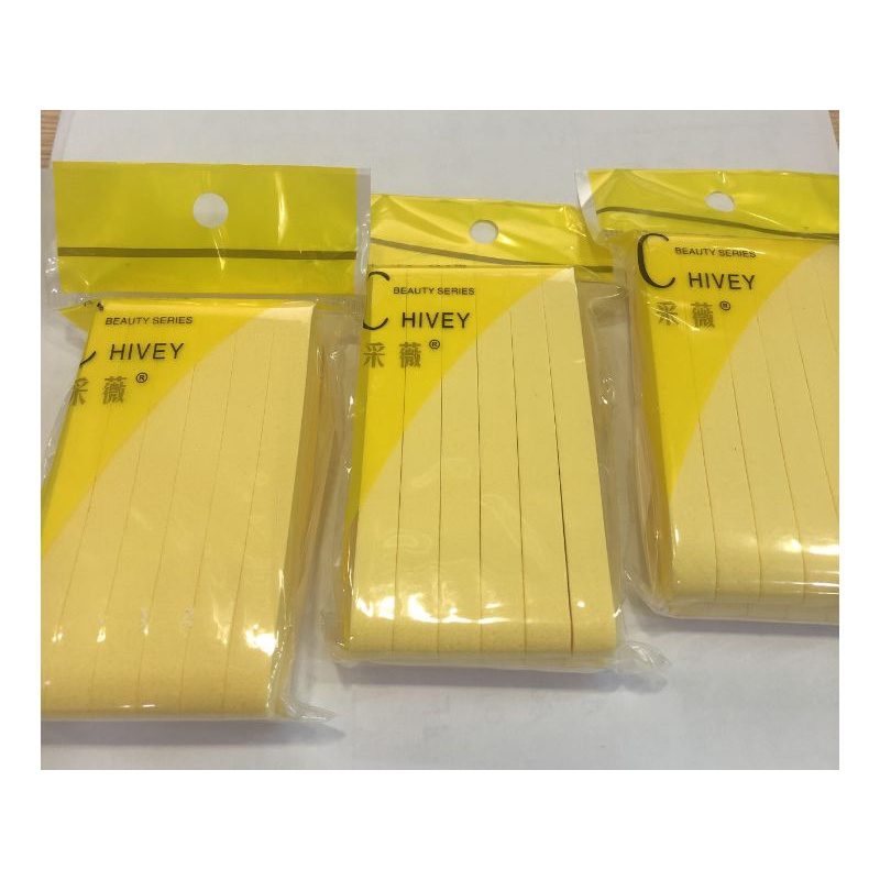LẺ 1 MIẾNG Bông mút rửa mặt CHIVEY - Thanh dài - mềm mịn HAVA SHOP