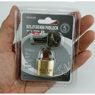 Ổ khóa mini Khóa vali cửa tủ túi xách ELIS 20mm Solid Brass Padlock