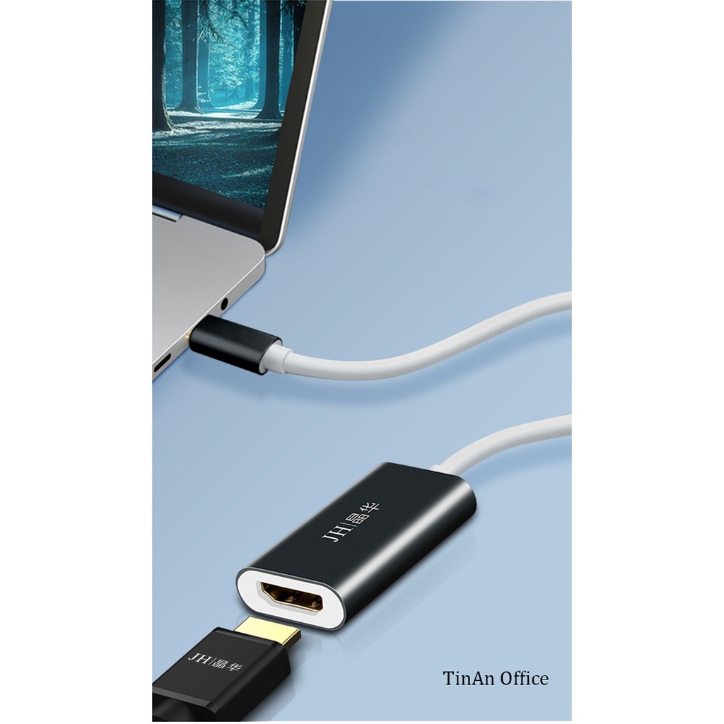 Cáp chuyển TypeC từ điện thoại, Laptop, Macbook, PC ra HDMI tivi, máy chiếu, HDMI 2.0, 4K, 60HZ