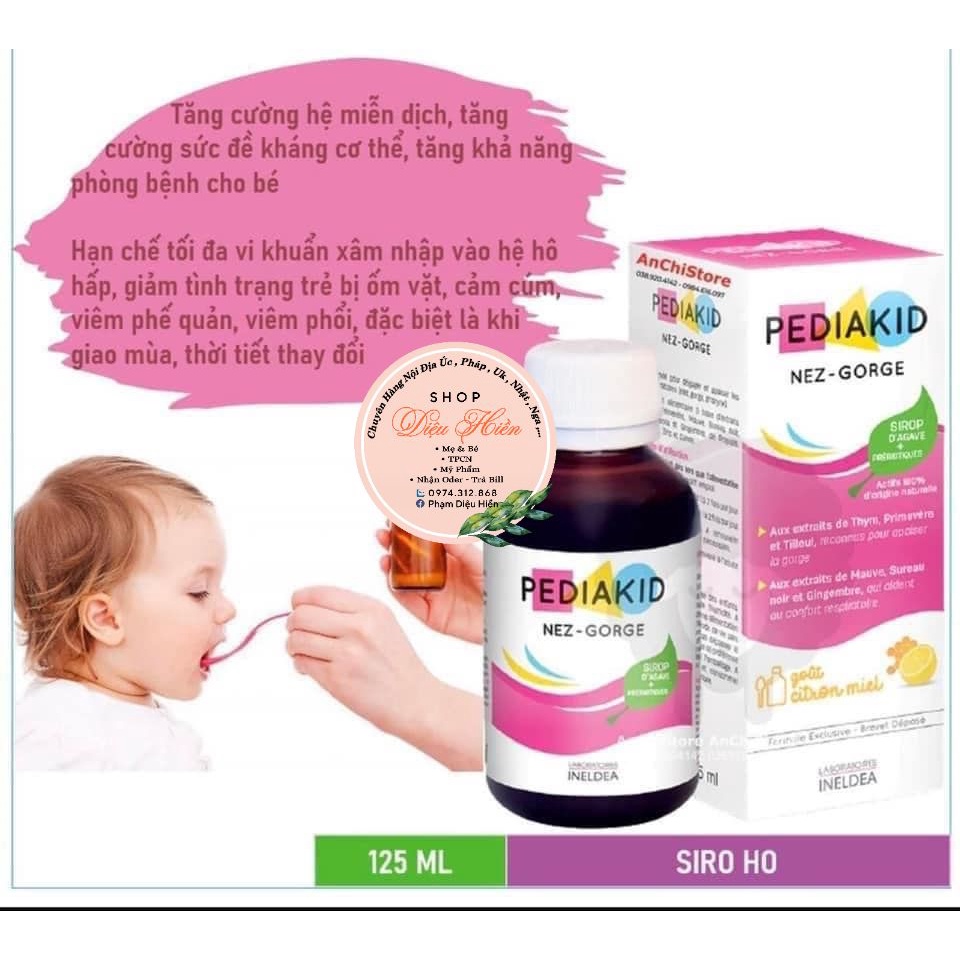 Pediakid Nez-Gorge tăng sức đề kháng mũi họng