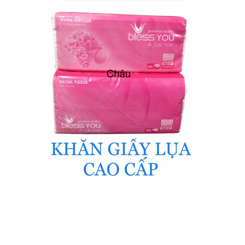 [FLASH SALE] Khăn Giấy Lụa Cao Cấp Bless You / VinaTissue/ Homelux 250 tờ