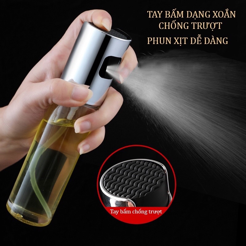 BÌNH XỊT DẦU DÙNG CHO NỒI CHIÊN KHÔNG DẦU BÌNH XỊT 100ML CHẤ LƯỢNG CAO