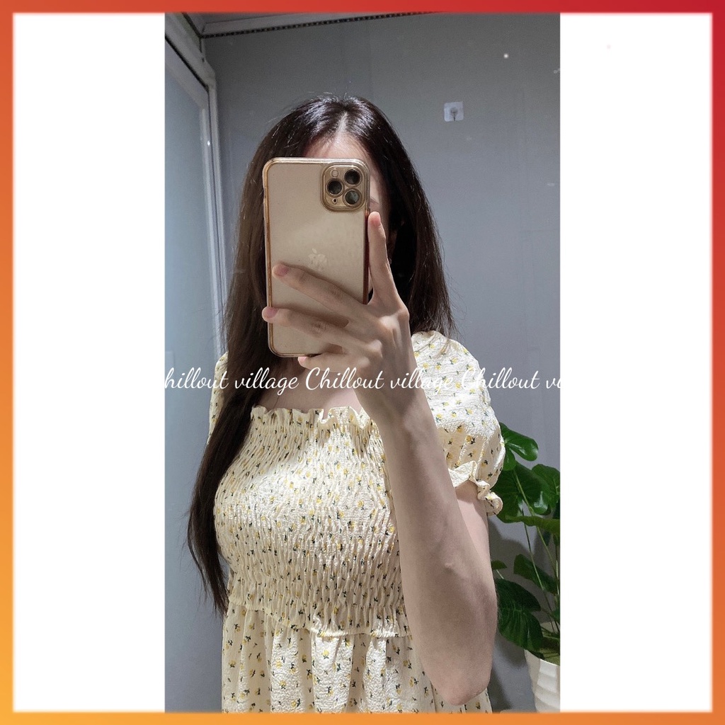 Váy hoa nhí chun ngực, váy chun ngực hoa nhí siêu hot MSP75429 | BigBuy360 - bigbuy360.vn