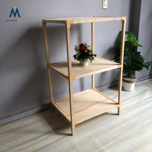 Kệ gỗ vuông hình chữ nhật 55x45cm 2 tầng, 3 tầng Minhlongwood