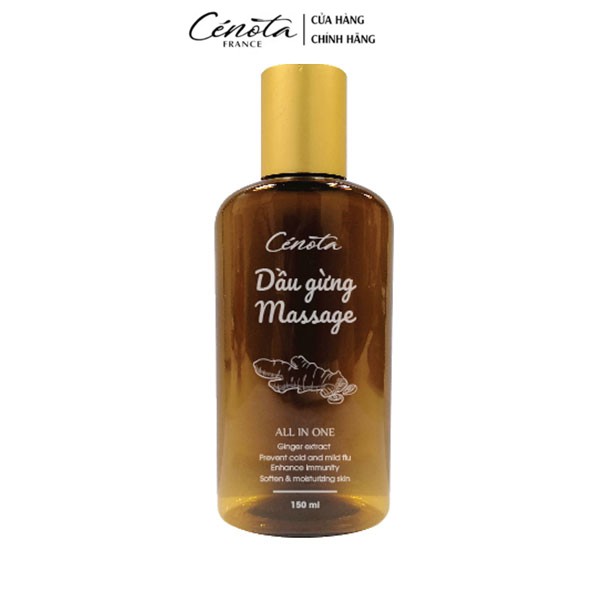 Dầu Gừng Massage Cenota Massage Thư Giãn, Giảm Đau Đầu, Đau Khớp 150ml