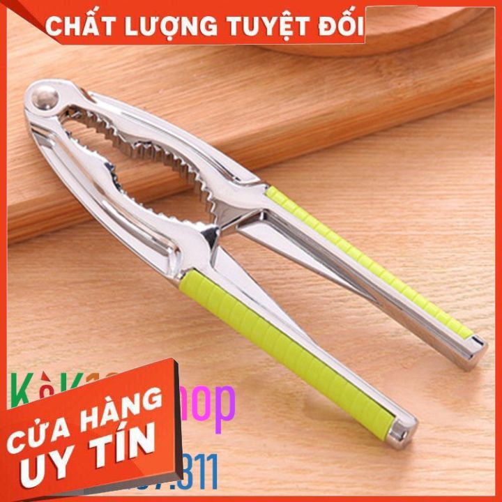 Dụng cụ ép tỏi bằng Inox K01 tiện dụng. Dụng cụ kẹp càng cua đa chức năng.