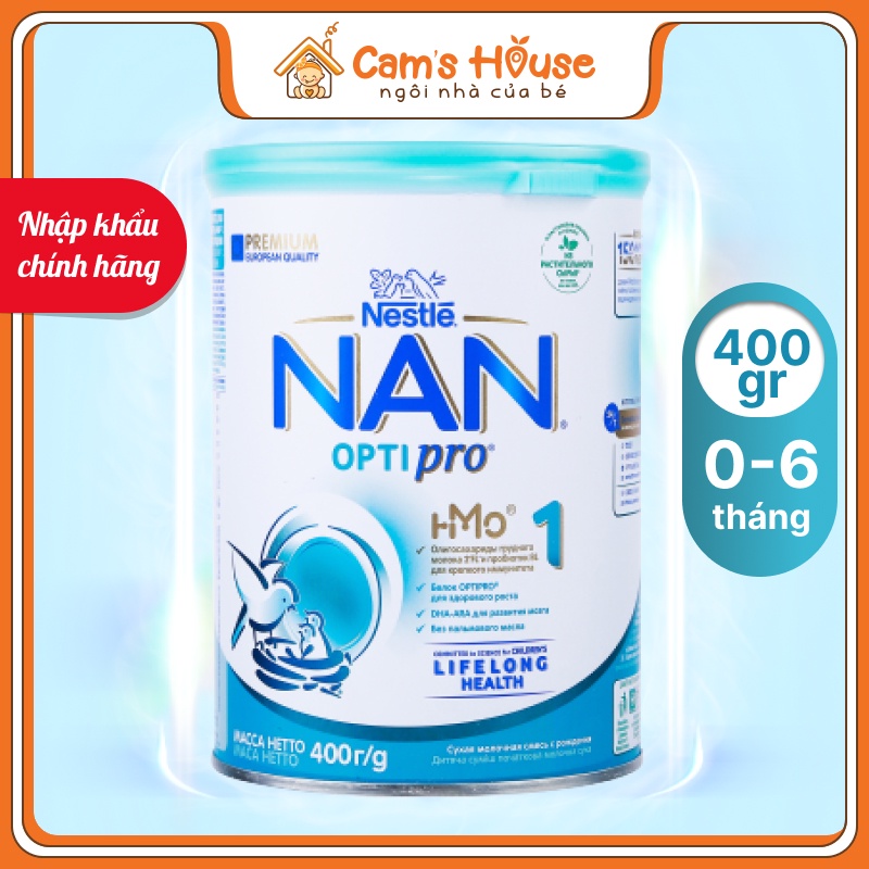 Sữa Bột NESTLE NAN OPTIPRO 1-2-3 - Trọng Lượng 400g - Loại Sữa NAN Công Thức - Xuất Xứ Từ Nga
