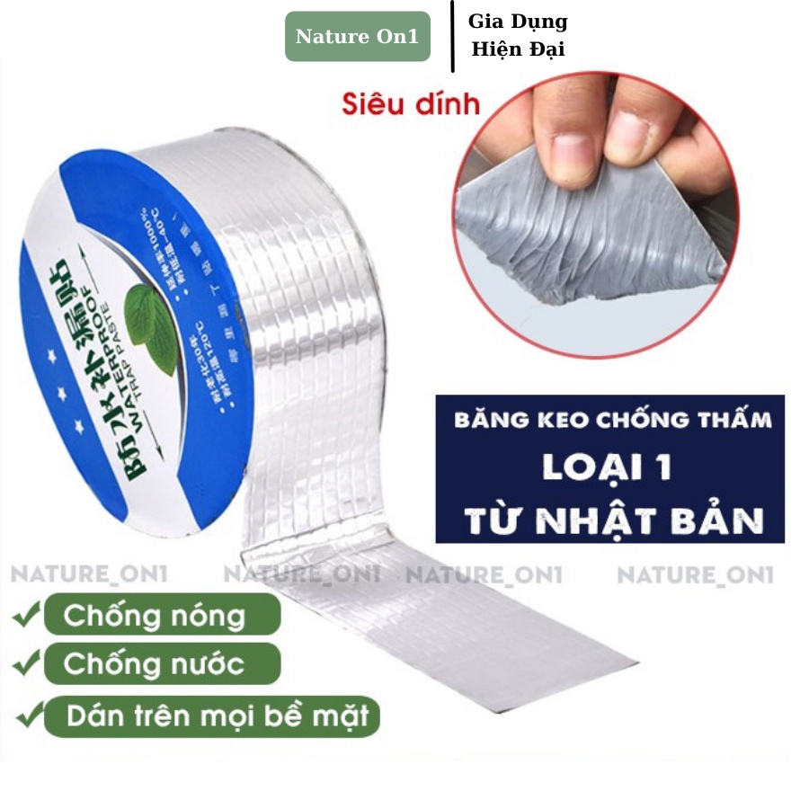 Băng Keo Chống Thấm Có Tính Liên Kết Cực Cao -  Băng Keo Siêu Dính, Chống Thấm Tốt Trên Mọi Bề Mặt