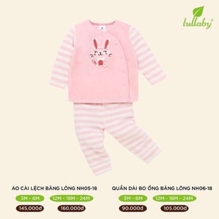 Bộ Quần Áo Băng Lông Cho Bé Trai / Bé Gái Hãng Lullaby Ấm Áp Sz 3M - 24M
